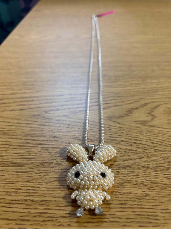 Betsey Johnson Jewelry - Pearl Bunny Pendant Necklace